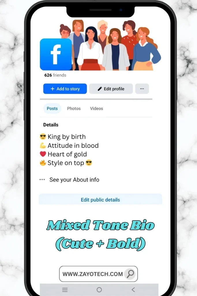 Short और bold Facebook bio boys के लिए