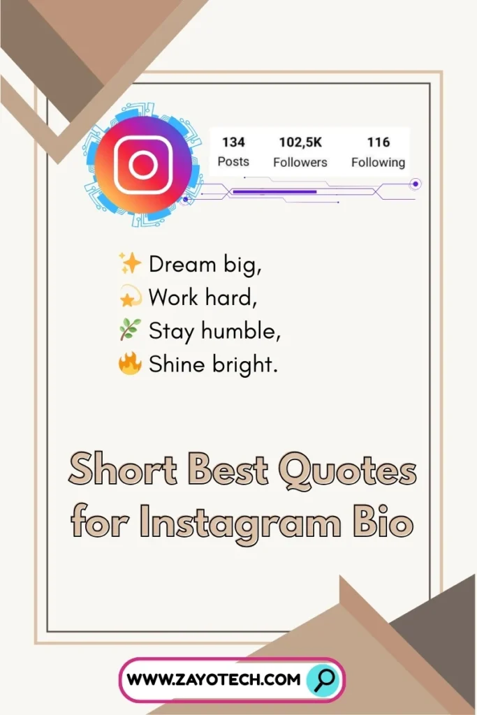Attitude quotes for Instagram bio for confident profile