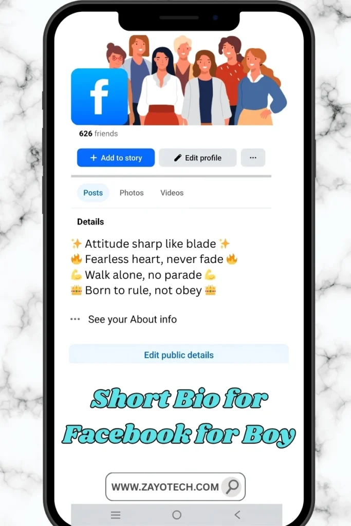 Swag और clarity वाला Facebook bio boys के लिए