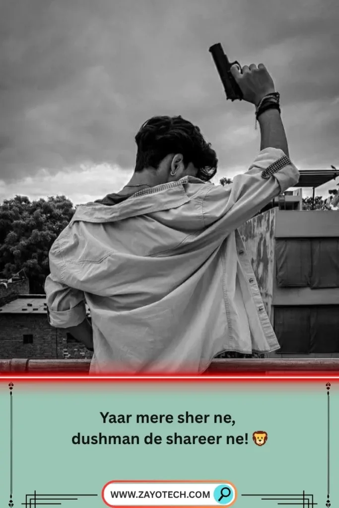 Attitude wali friendship shayari image