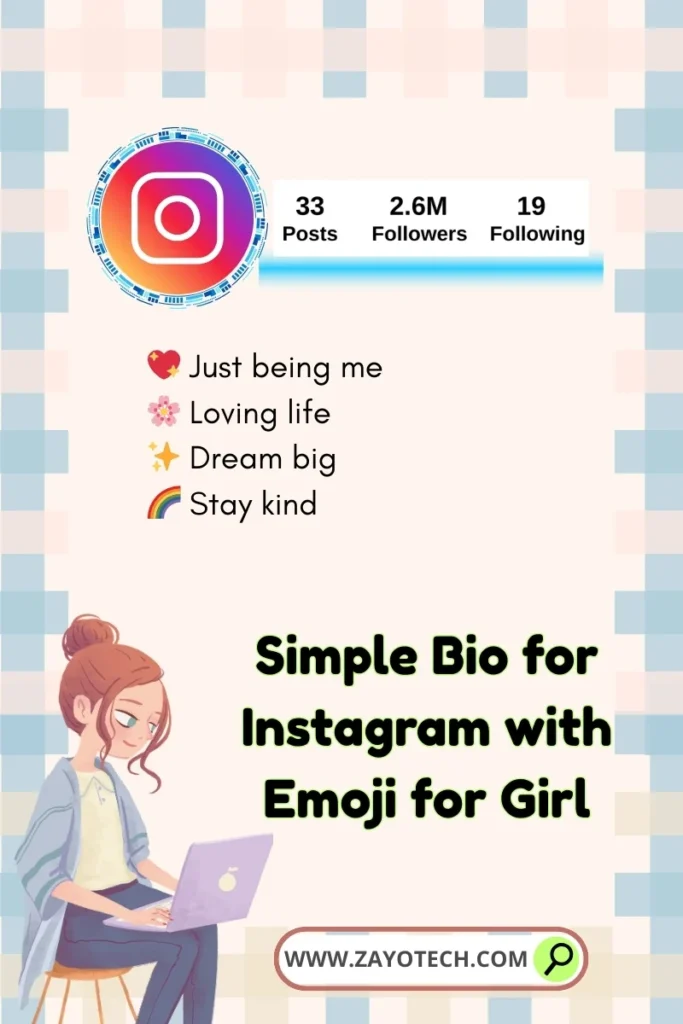 Aesthetic touch वाली emoji bio जो dreamy और soft vibes देती है।
