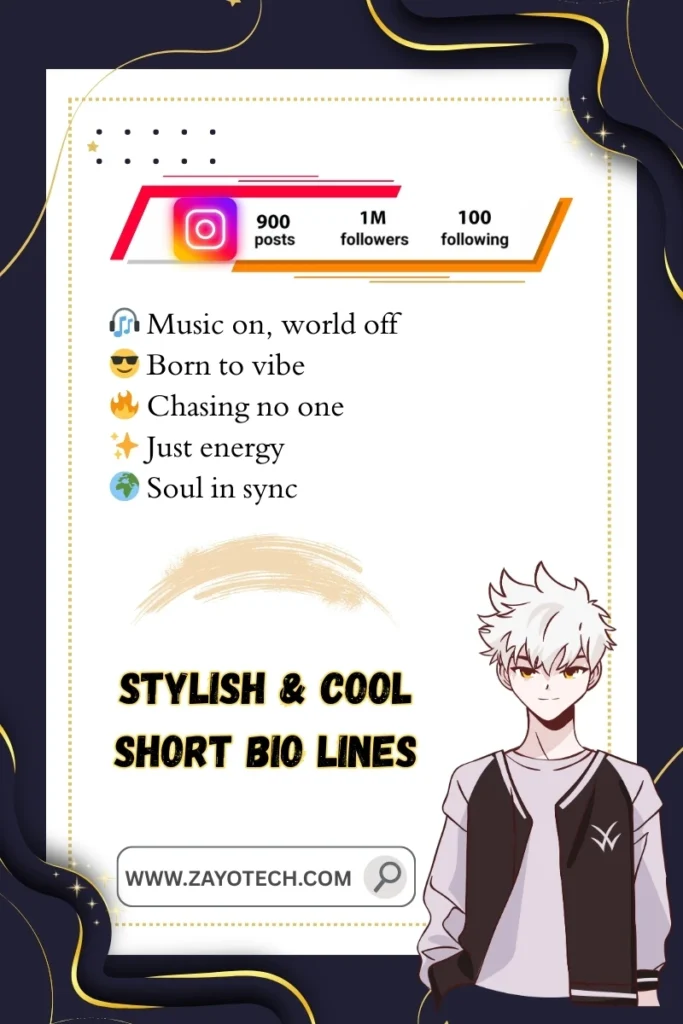 Insta bio vibe जो कम शब्दों में personality दिखाए