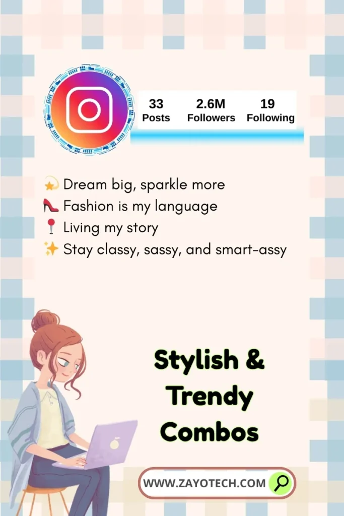 सिर्फ emoji से बनी एक playful और experimental Instagram bio।