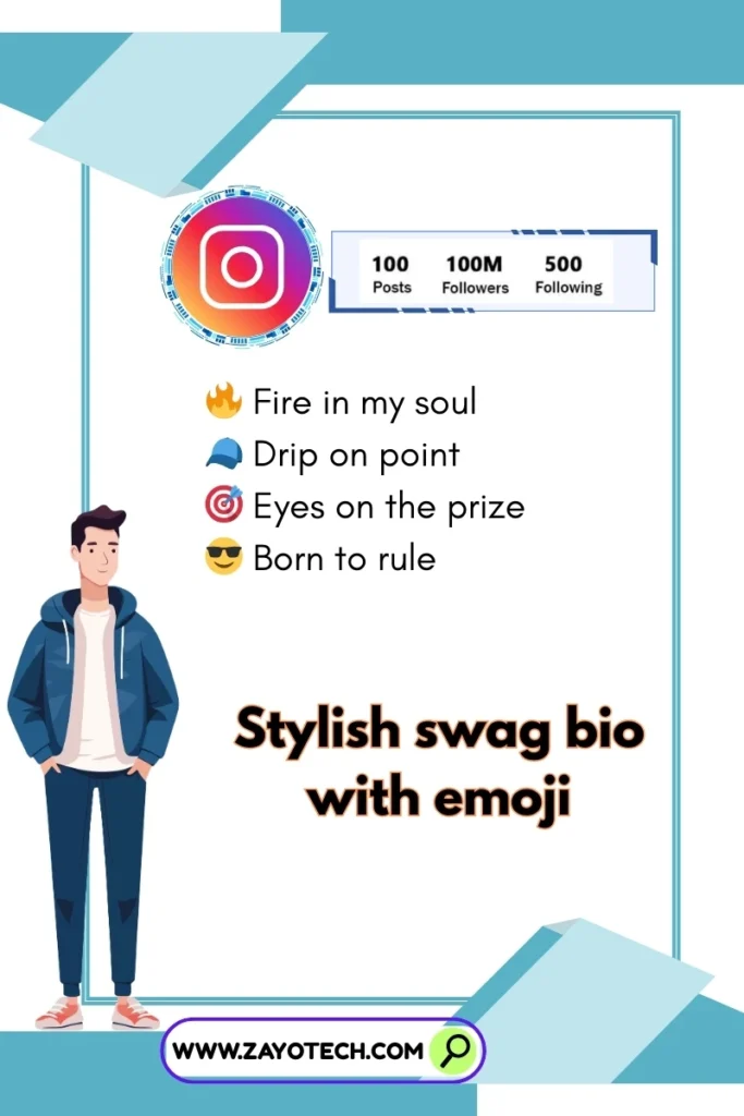 High-class swag Instagram bio for boys