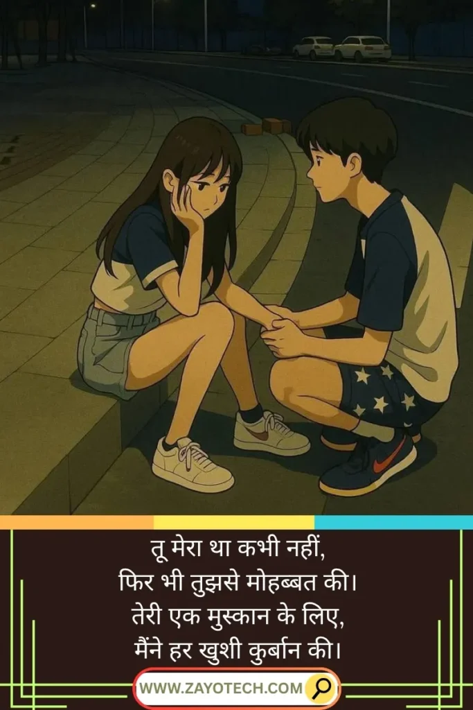 one side love shayari Hindi