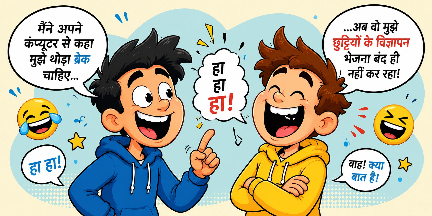 Santa Banta funny jokes in Hindi do dost cartoon