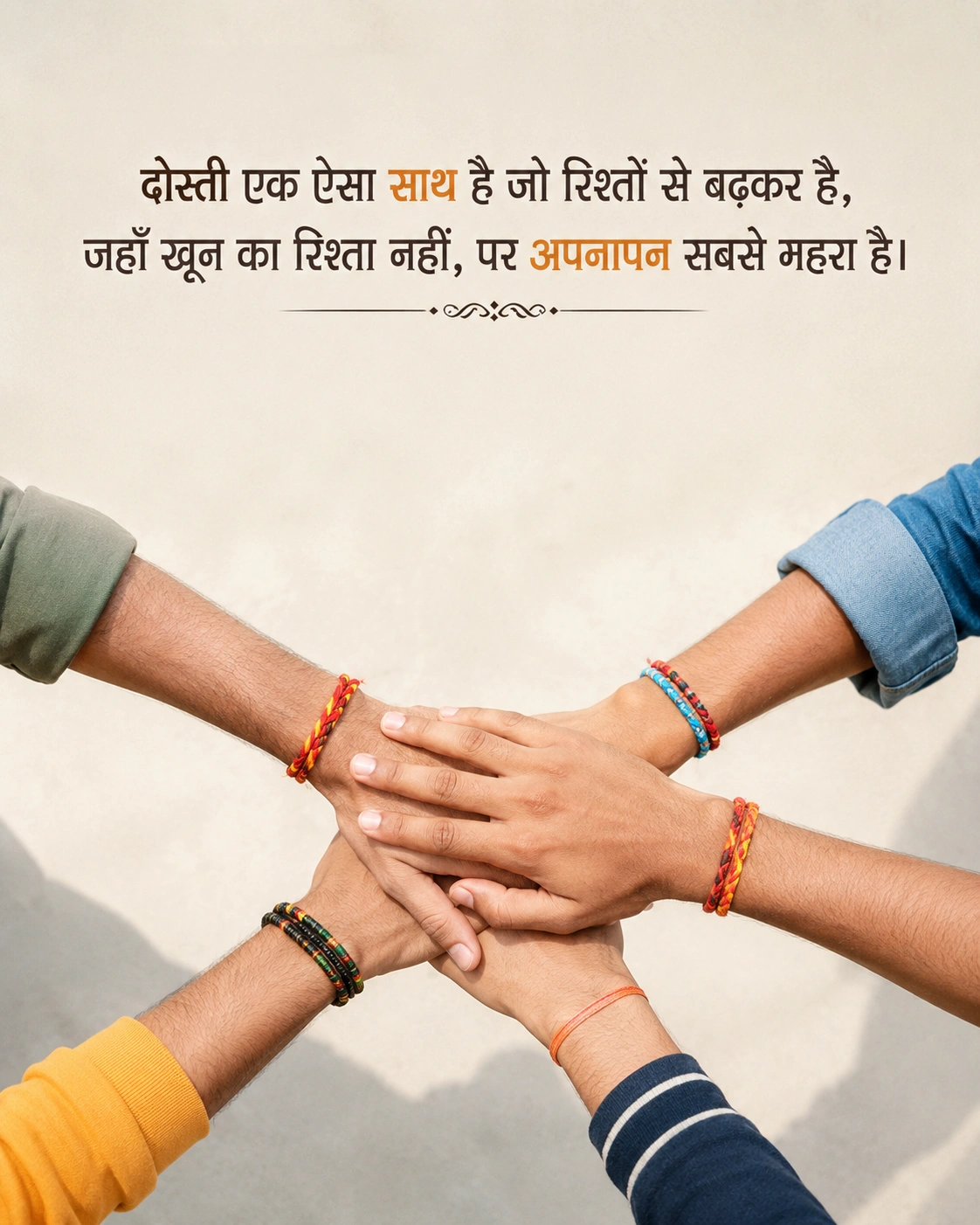 हाथों में हाथ डाले दोस्तों की सच्ची friendship की झलक
