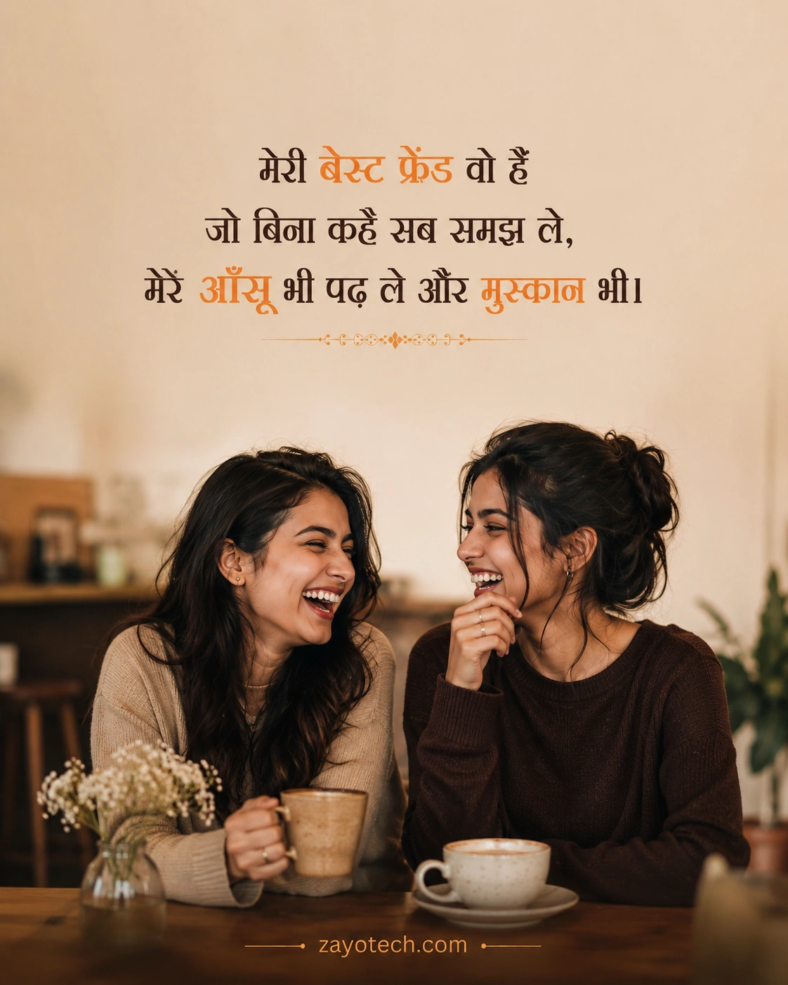सहेली और बेस्ट फ्रेंड के लिए दो लाइन दोस्ती शायरी