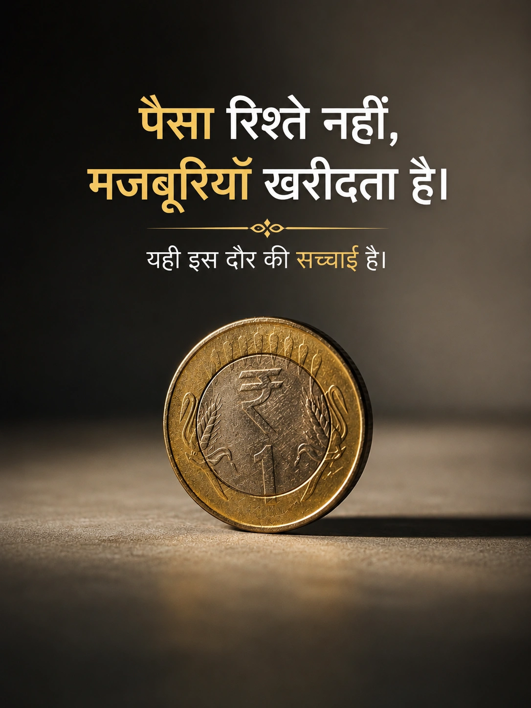 दो लाइन की पैसा शायरी